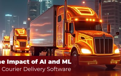 The-Impact-of-AI-and-ML-on Courier Delivery Software Featured Image