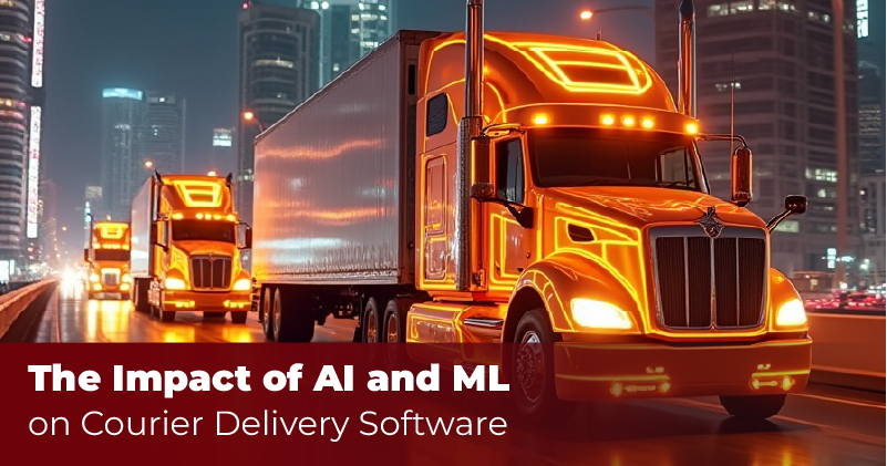 The-Impact-of-AI-and-ML-on Courier Delivery Software Featured Image